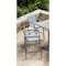 Armen Living Marina Outdoor Patio Barstool in Gray Powder Coated Finish with Gray Sling Textilene LCMABAGR - alternate 4